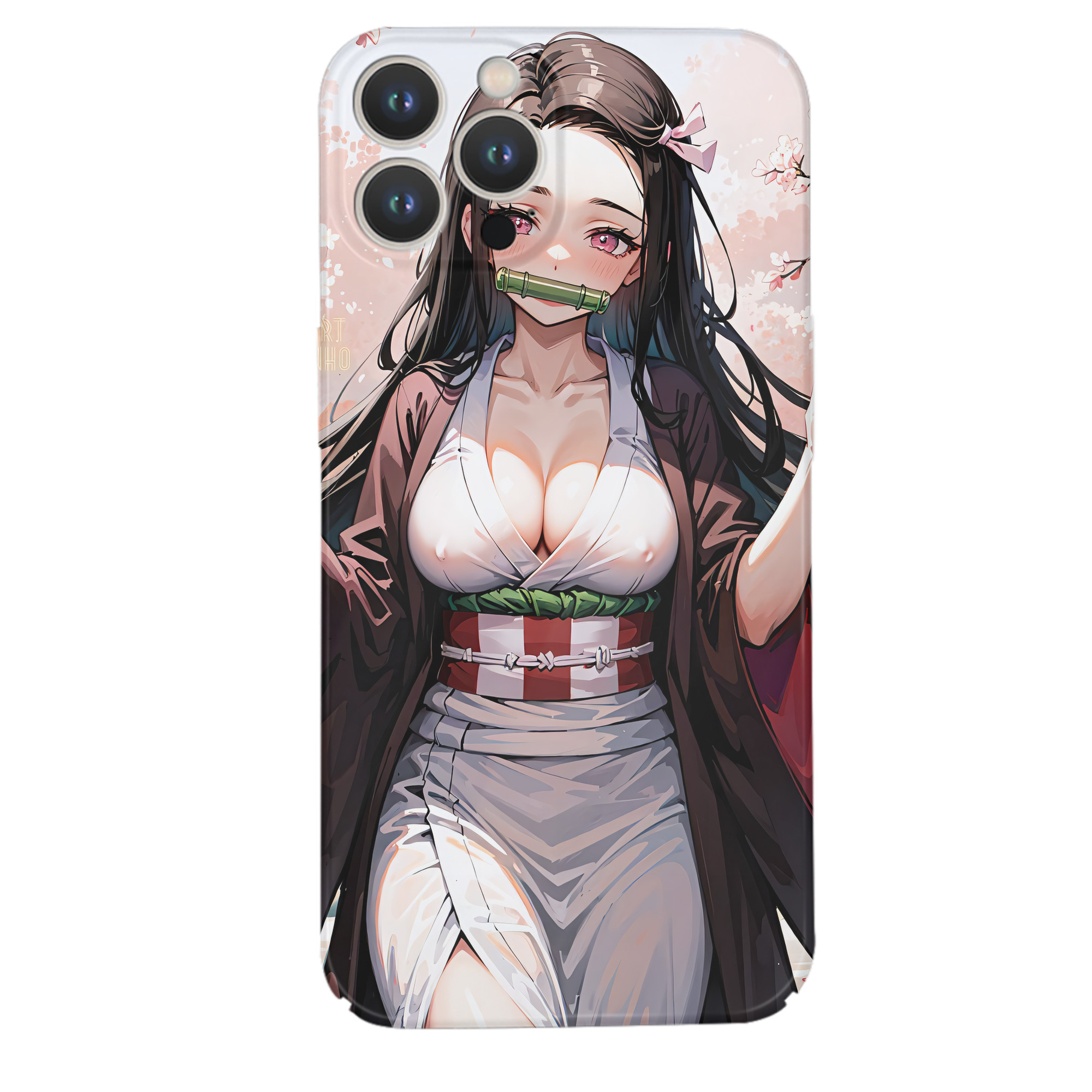 （画像用） 鬼滅の刃（きめつのやいば）竈門 禰󠄀豆子／かまど ねずこ Kamado Nezuko 【iPhone 14シリーズ対応】ハードケース